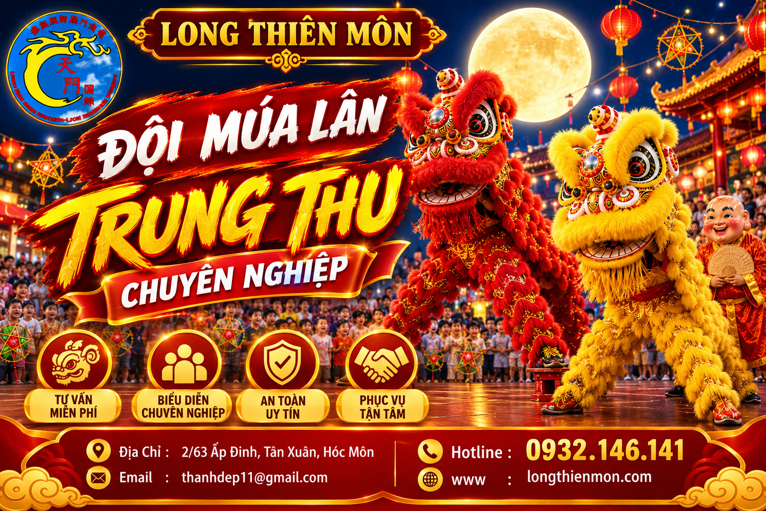 Đội múa lân Trung Thu chuyên nghiệp