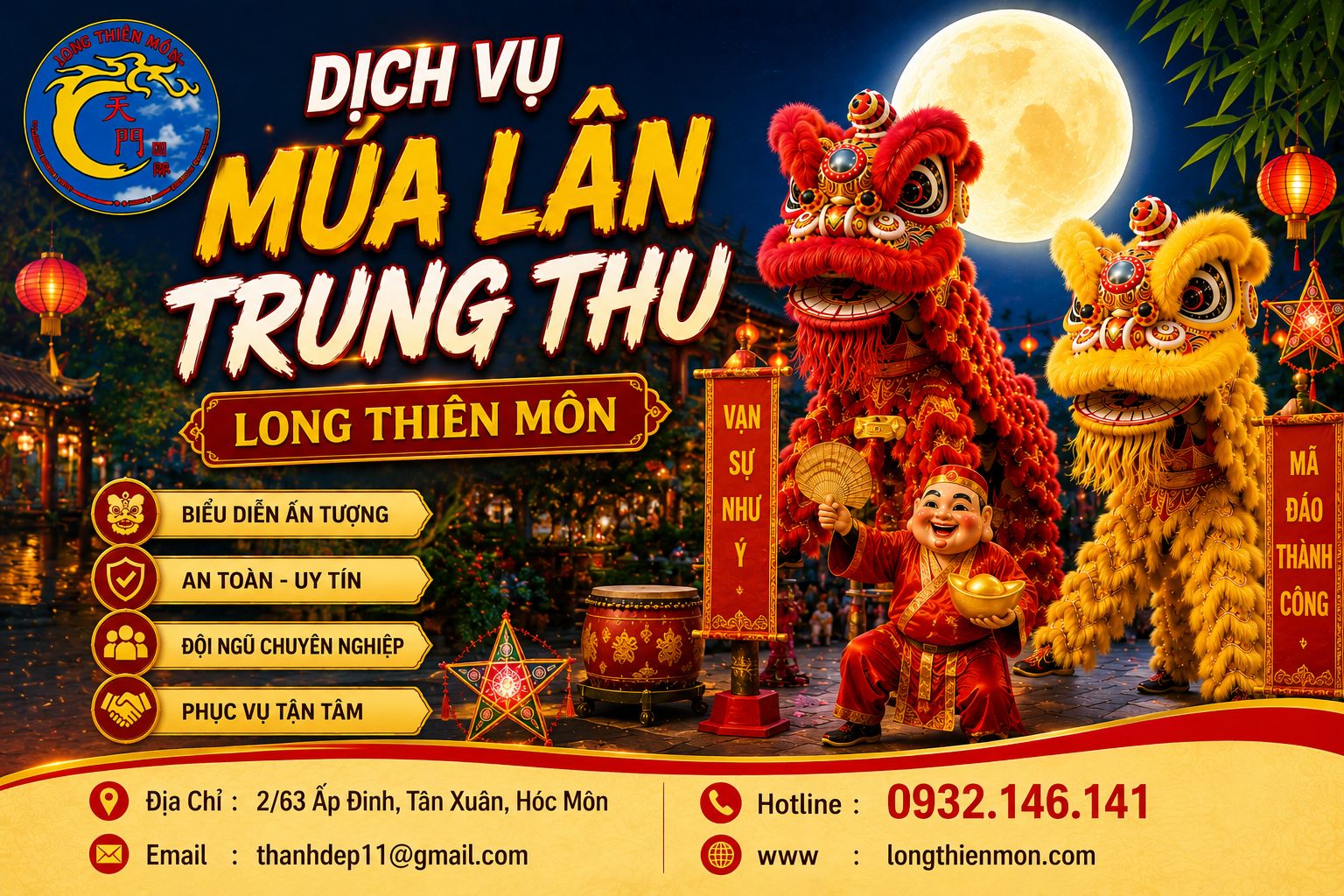 Dịch vụ múa lân Trung Thu