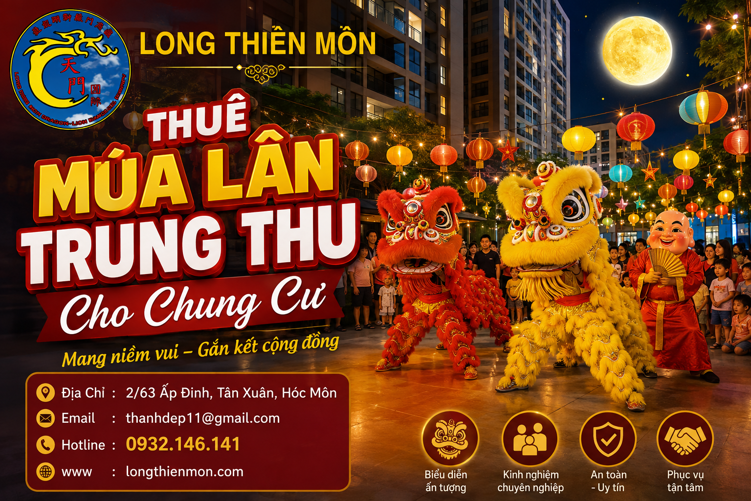 Thuê múa lân Trung Thu cho chung cư