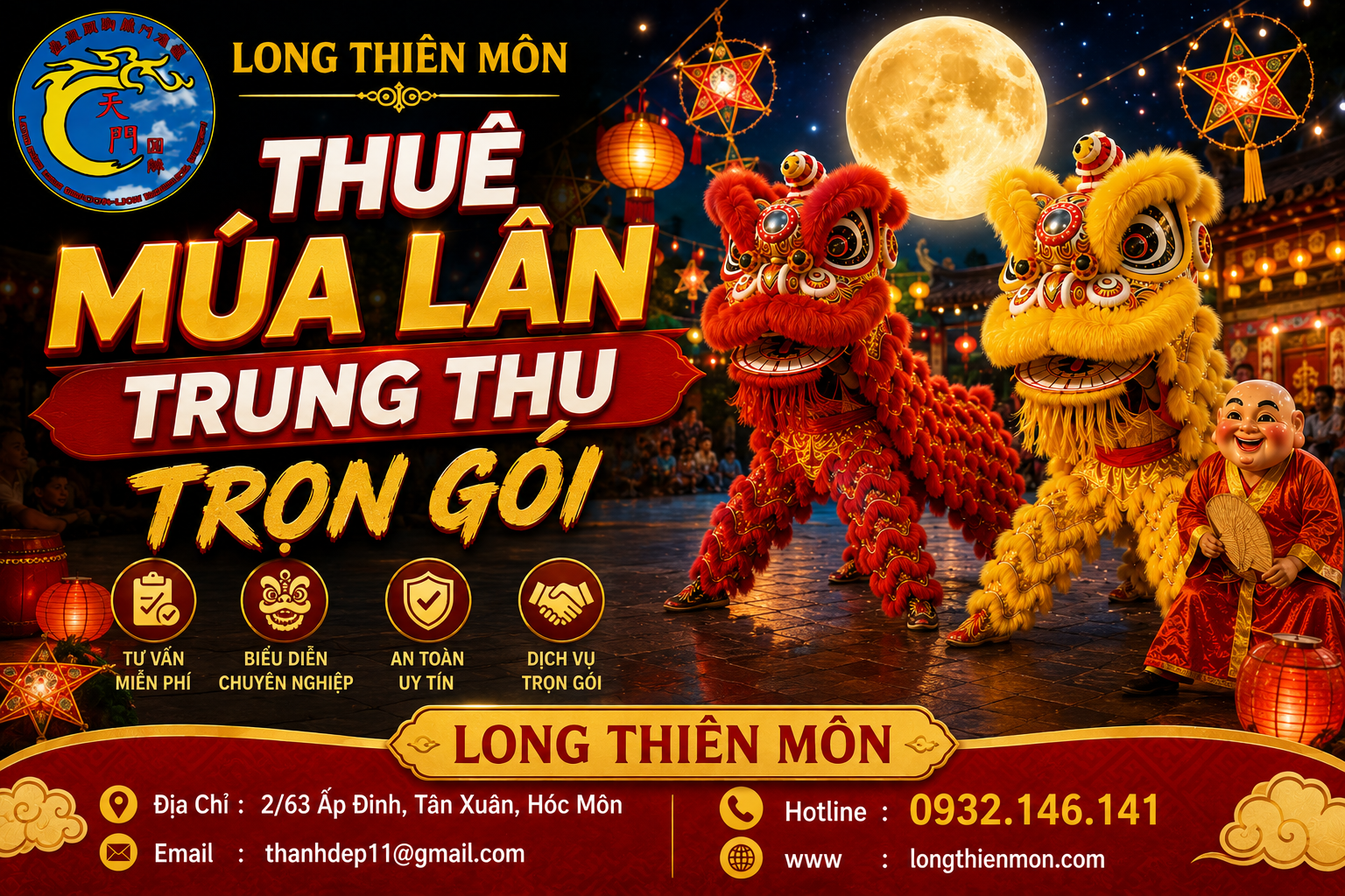Thuê múa lân Trung Thu trọn gói