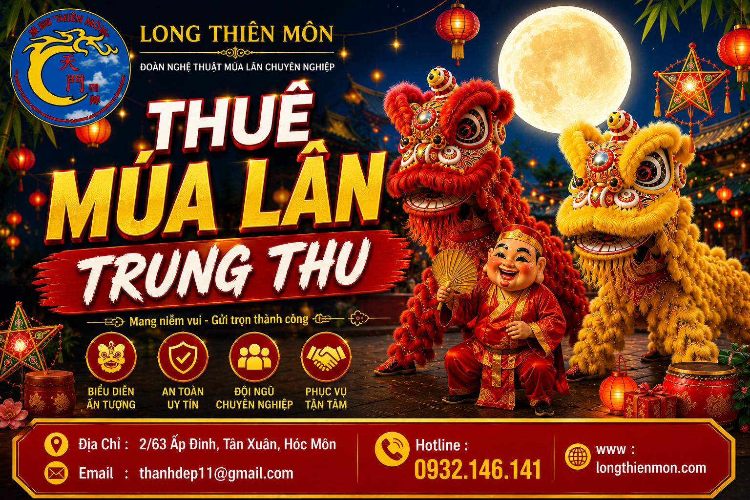 Thuê múa lân Trung Thu