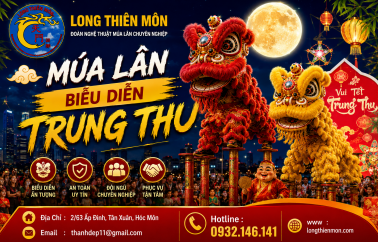 Múa lân biểu diễn Trung Thu